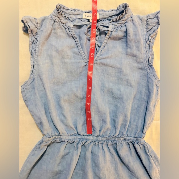 Women’s Distressed Denim Sleeveless Mini Dress - Picture 4 of 8